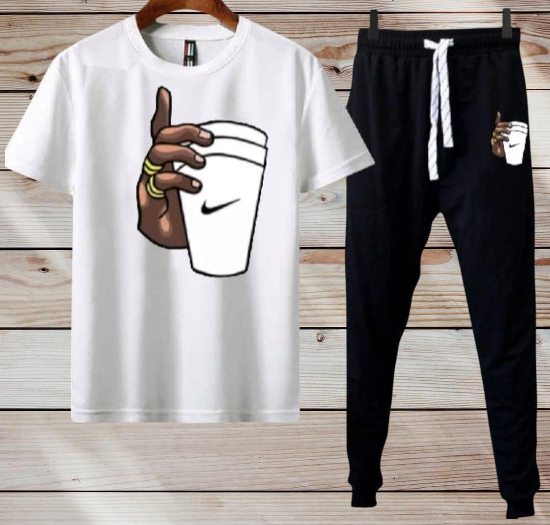 Stylish Graphic T-Shirt and Sweatpants Set