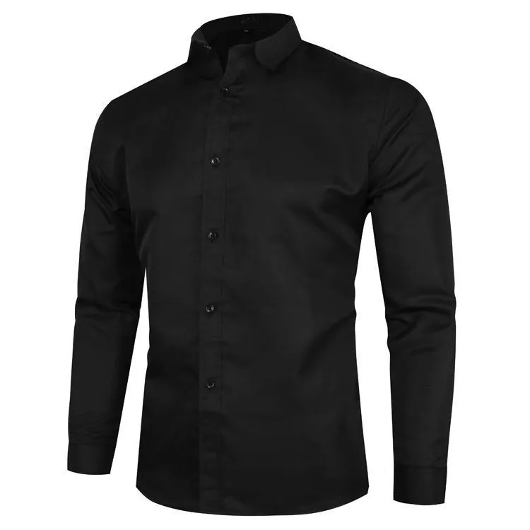 Men's Black Long Sleeve Shirt