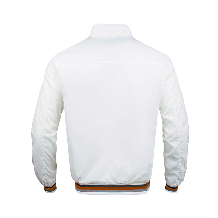White Casual Bomber Jacket