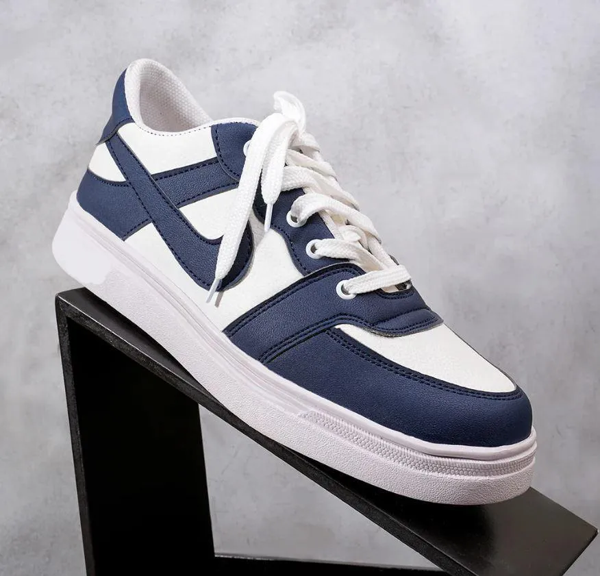 Casual Navy & White Sneakers