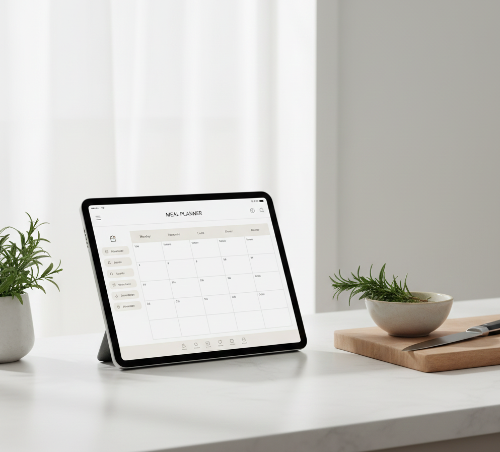Guía digital: Planeación semanal de comidas