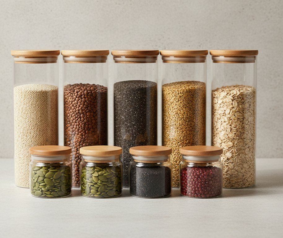 Frascos de almacenamiento de cocina