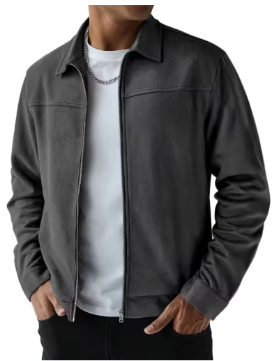Men's casual black jacket