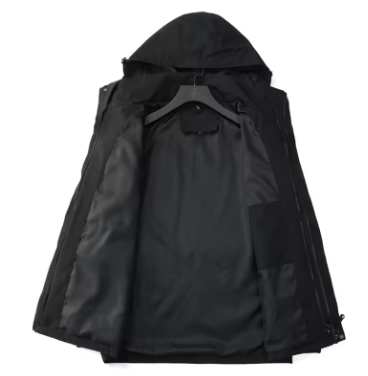 Black Hooded Jacket