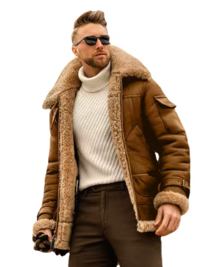 Men's Shearling Aviator Jacket
