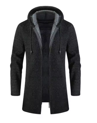 Men's Hooded Long Coat