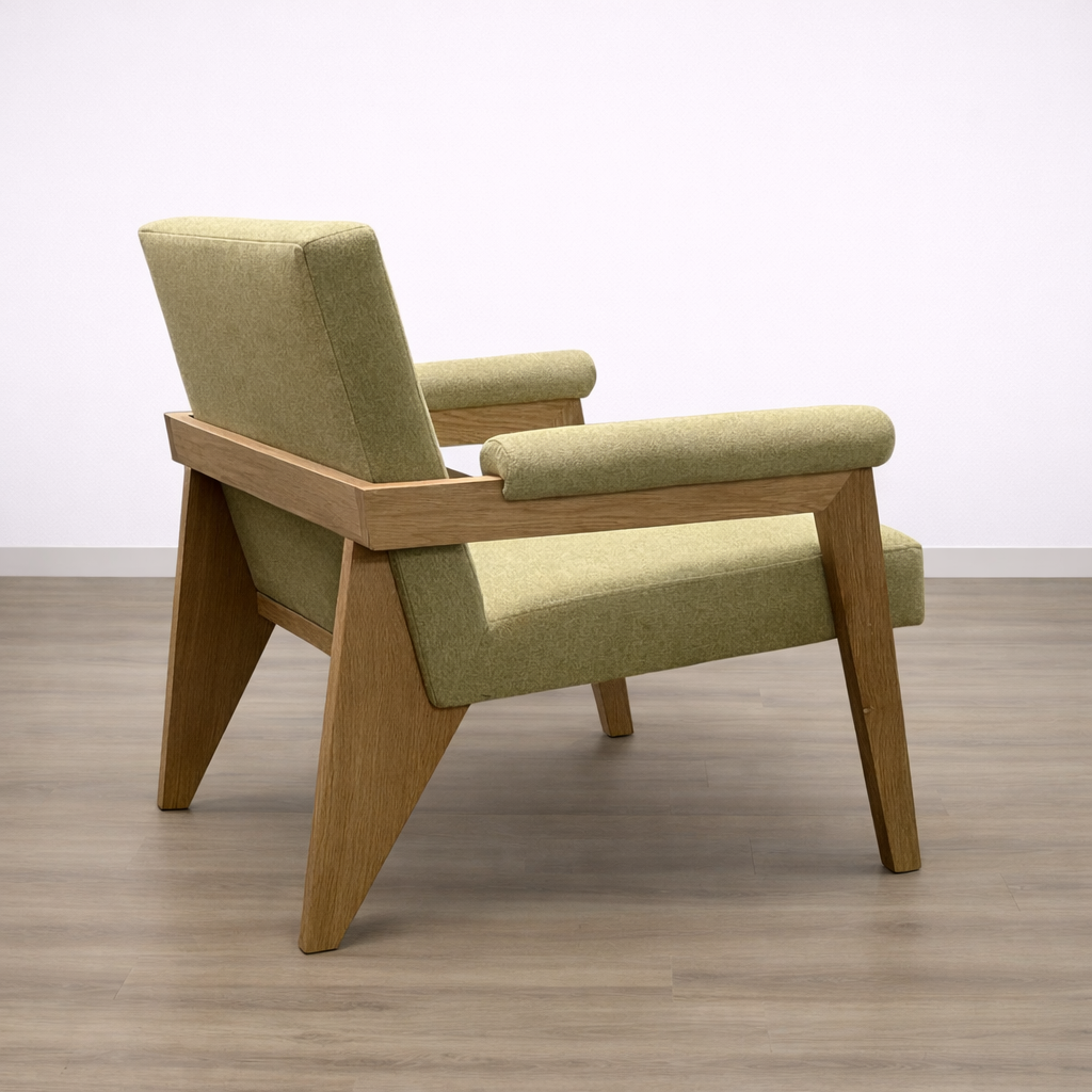 Beau White Oak Chair