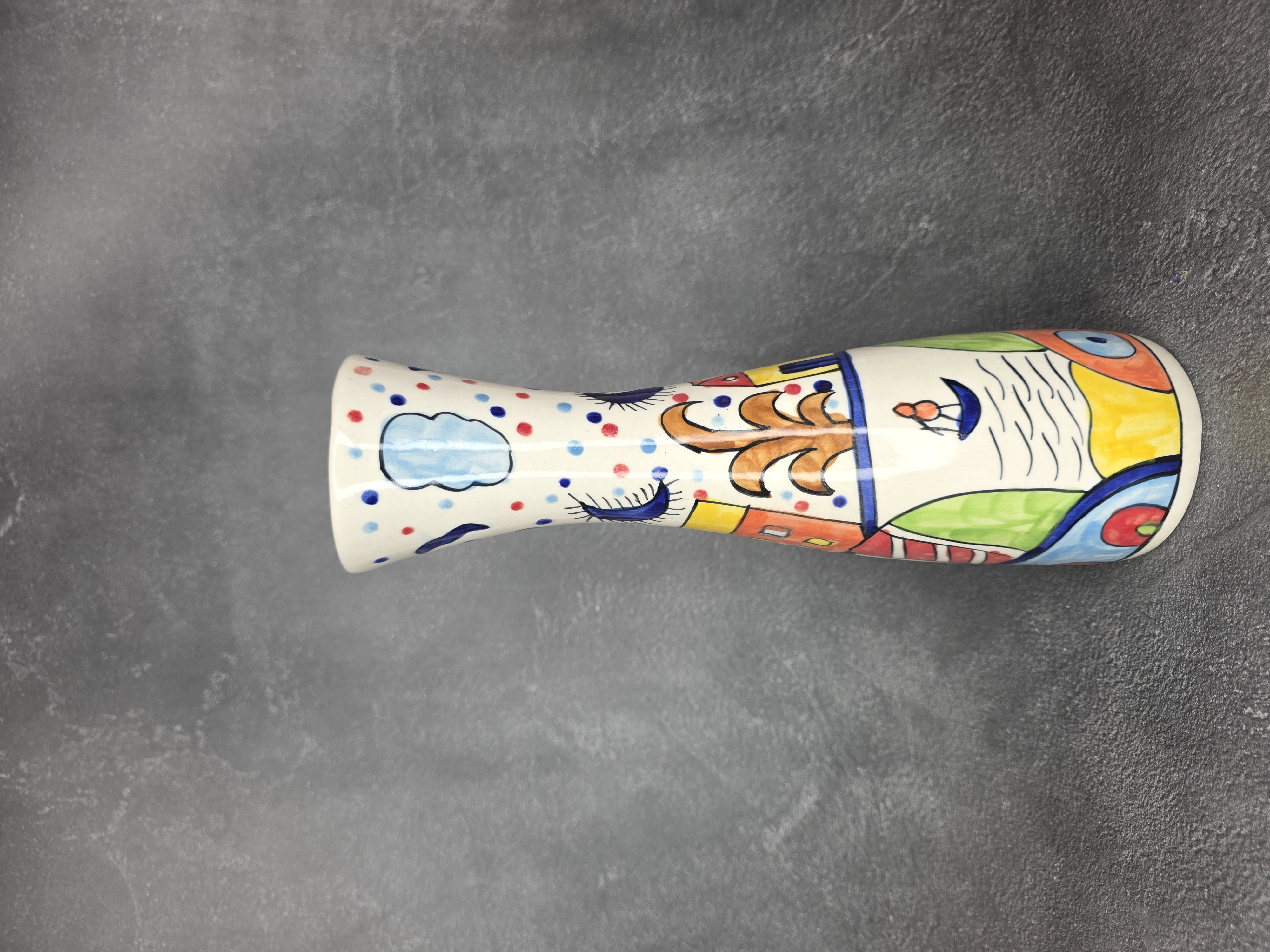 Hand-Painted Ceramic Vase