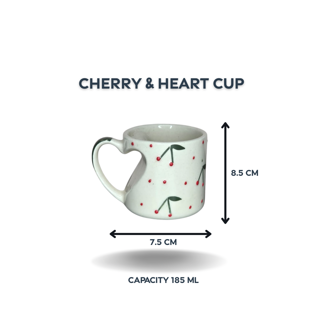 Cherry Pattern Ceramic Mug