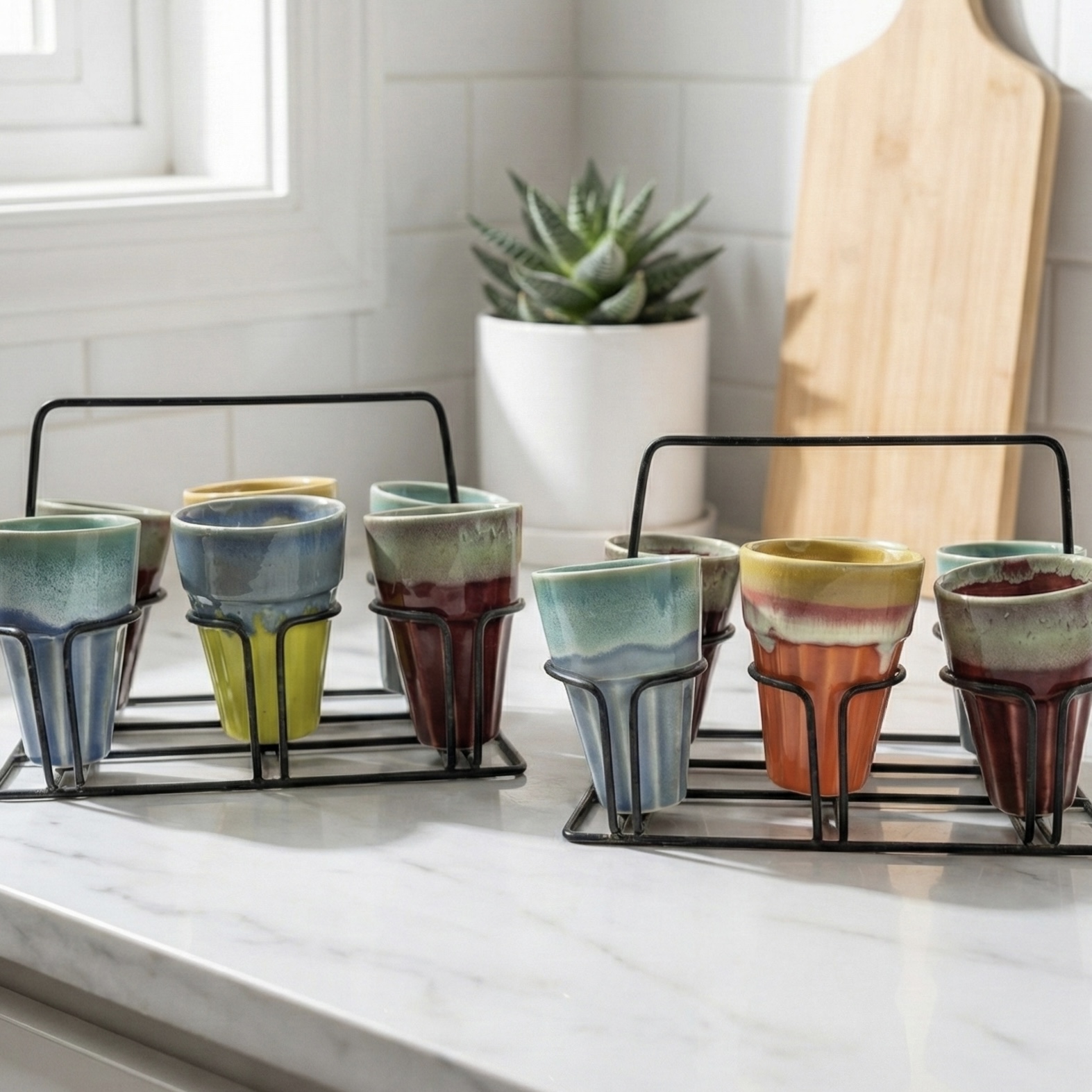 Chai Tapri Street Style Glasses - Tea set