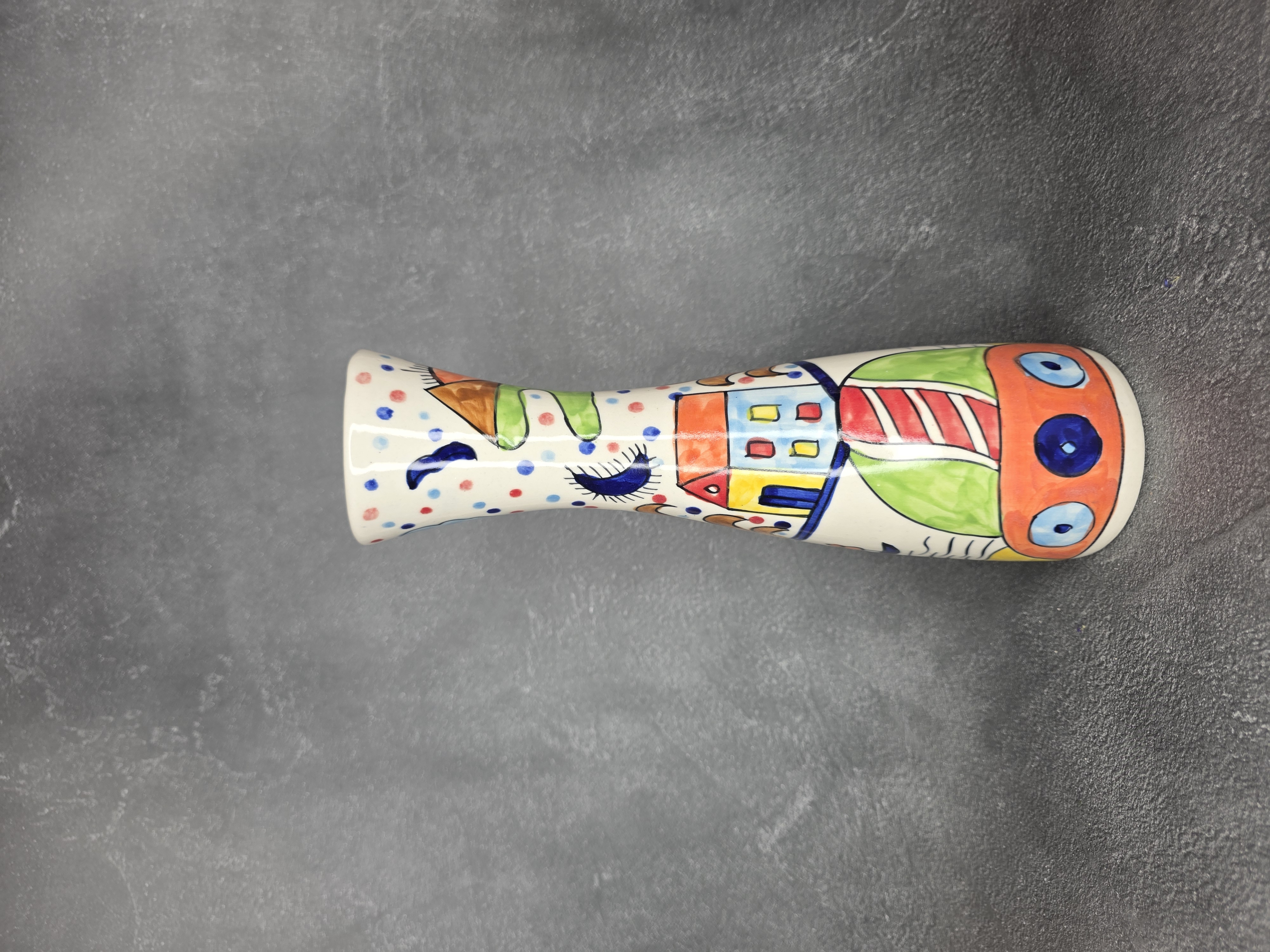 Hand-Painted Ceramic Vase