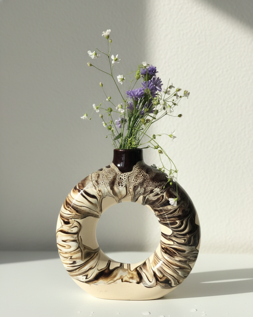 Ceramic Ring Vase
