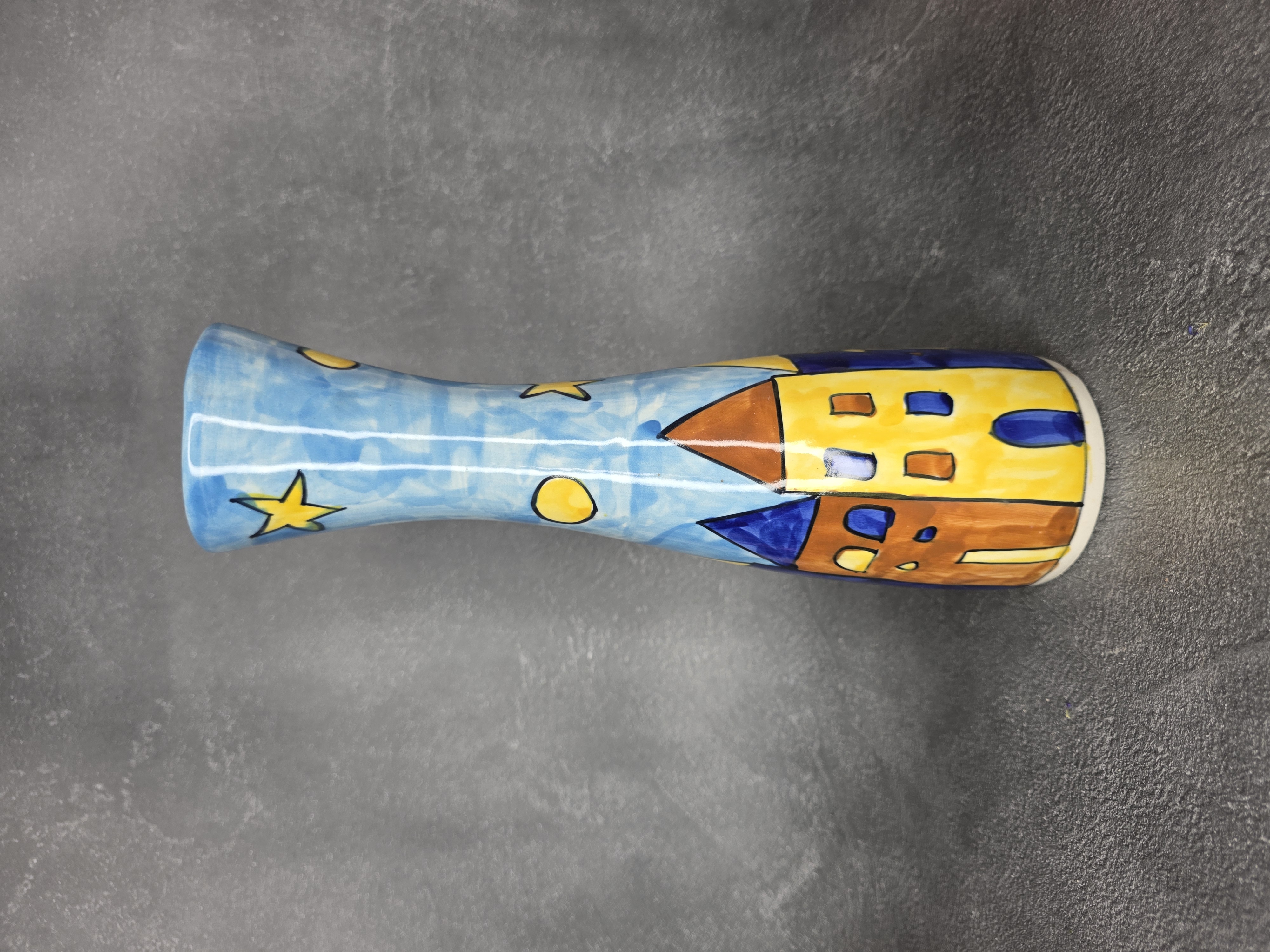 Hand-Painted Ceramic Vase
