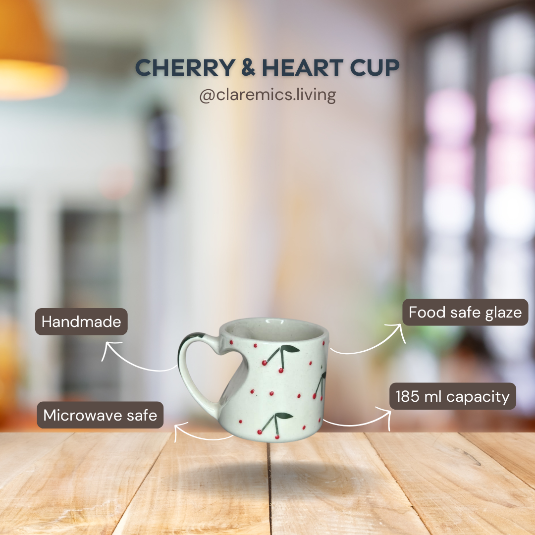 Cherry Pattern Ceramic Mug