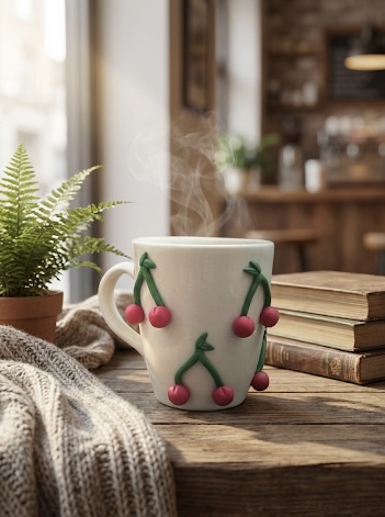 Cherry Ceramic Mug