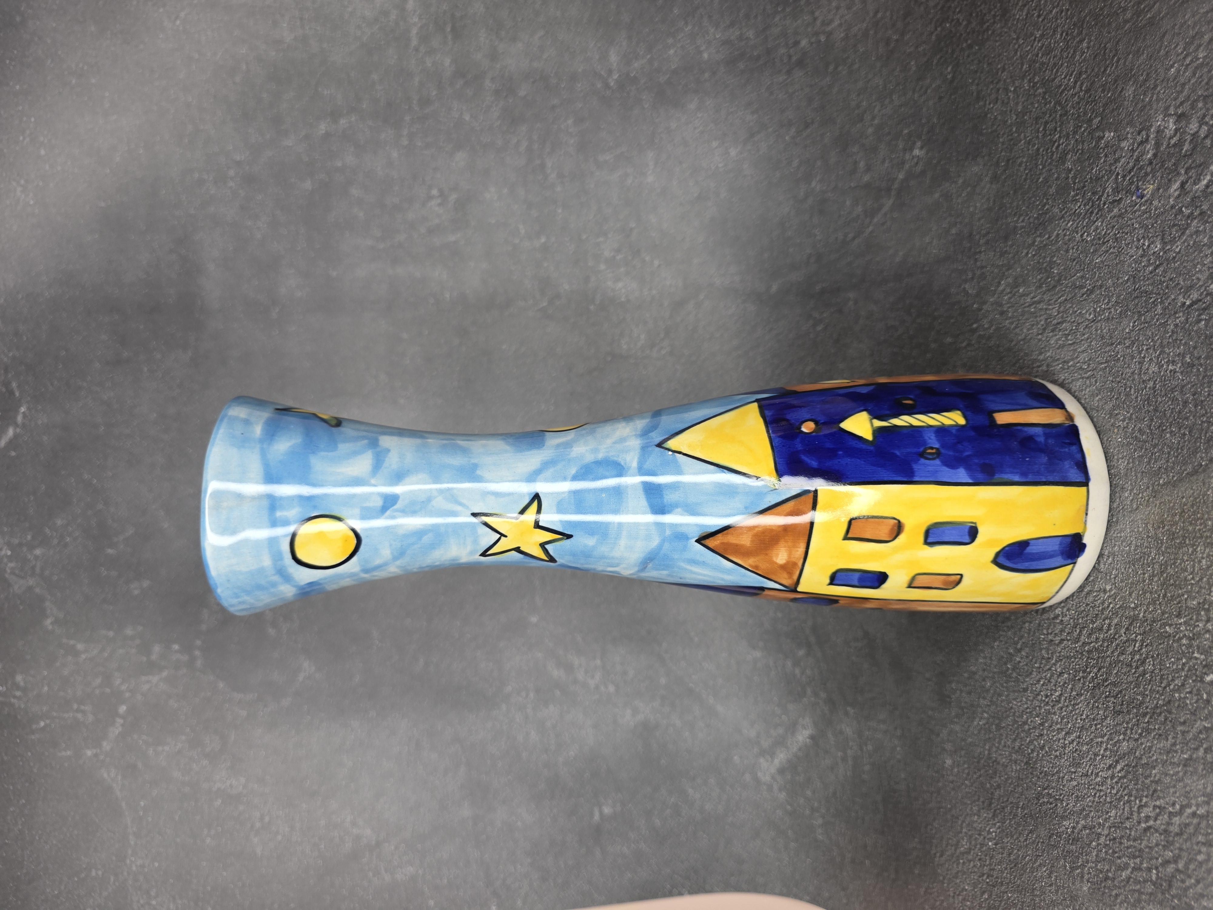 Hand-Painted Ceramic Vase