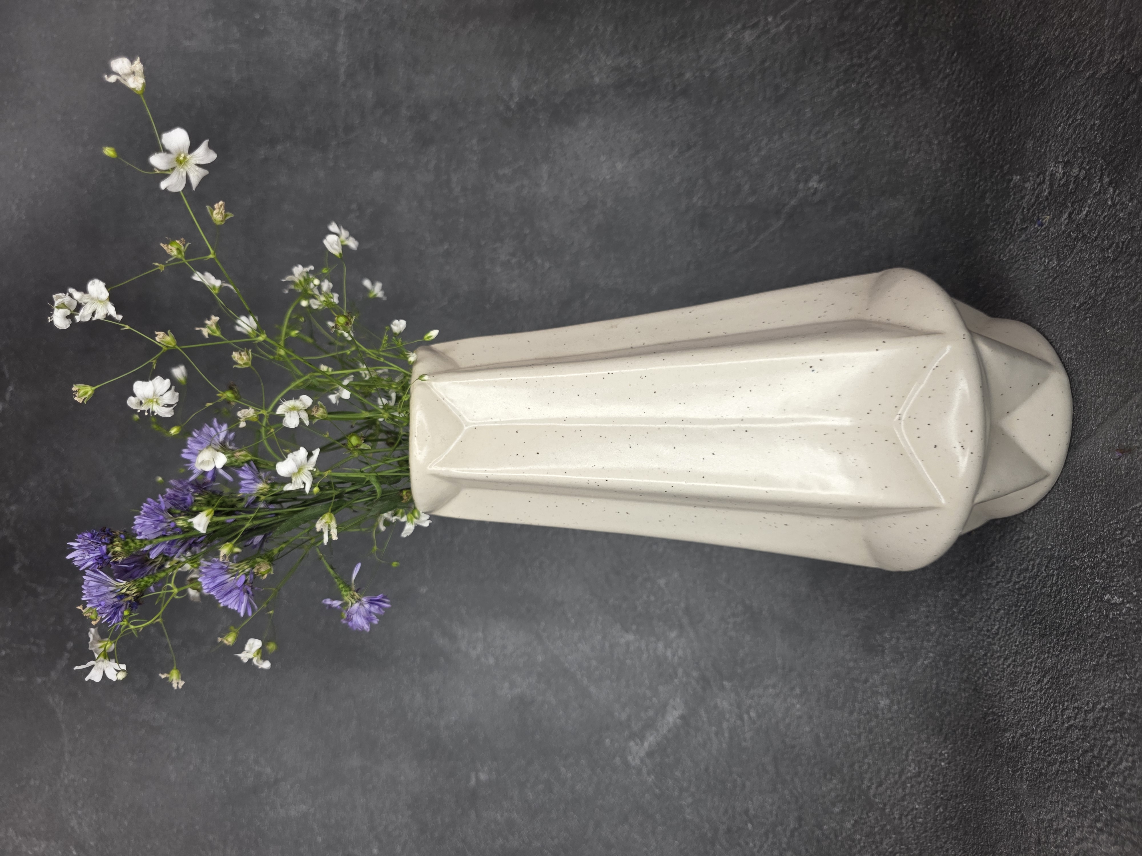 Geometric Ceramic Flower Vase
