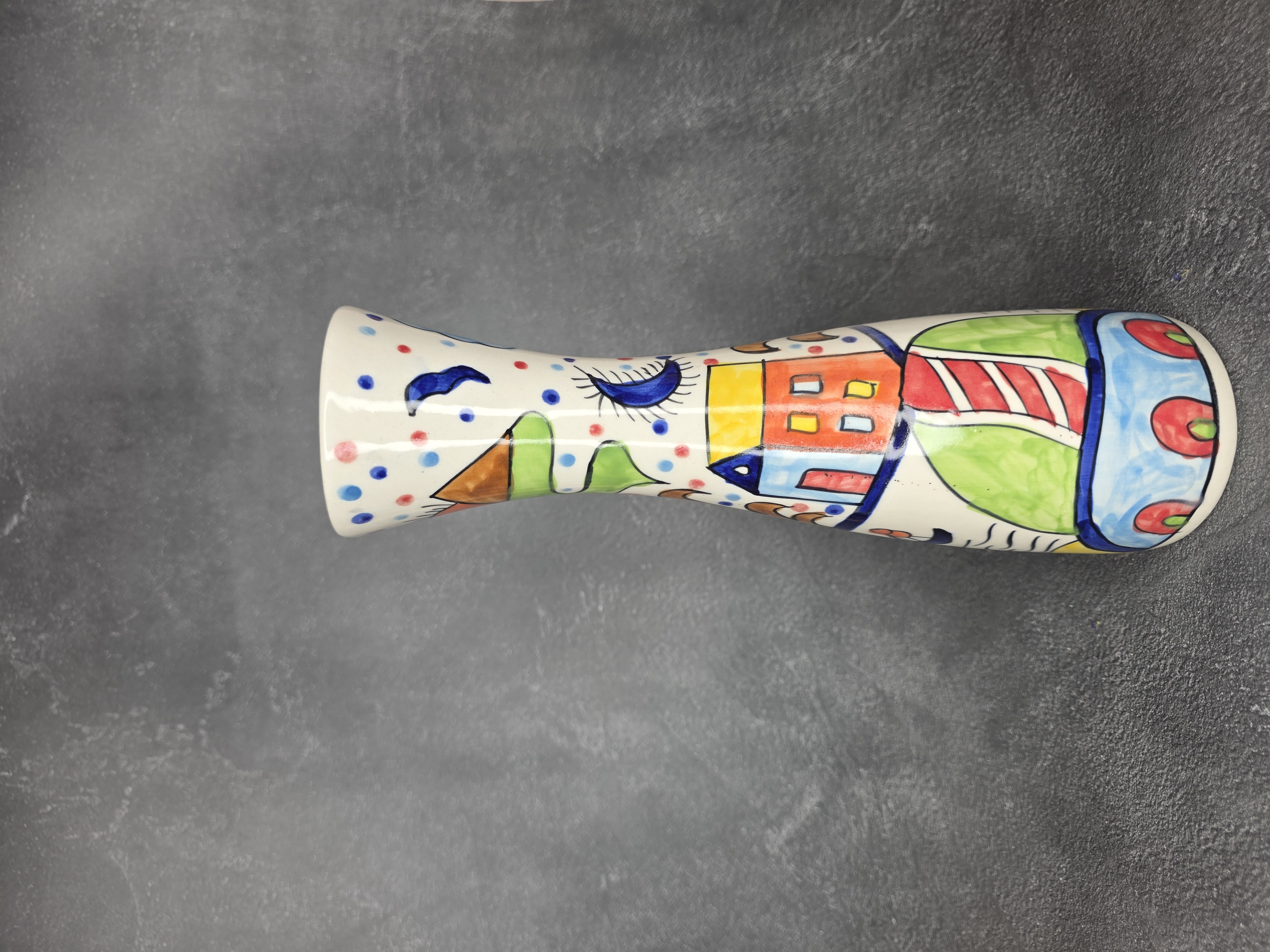 Hand-Painted Ceramic Vase