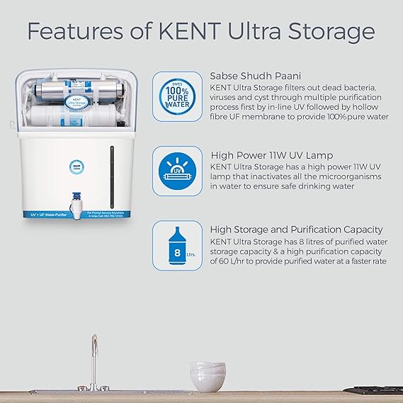 KENT Ultra Storage UV Water Purifier 