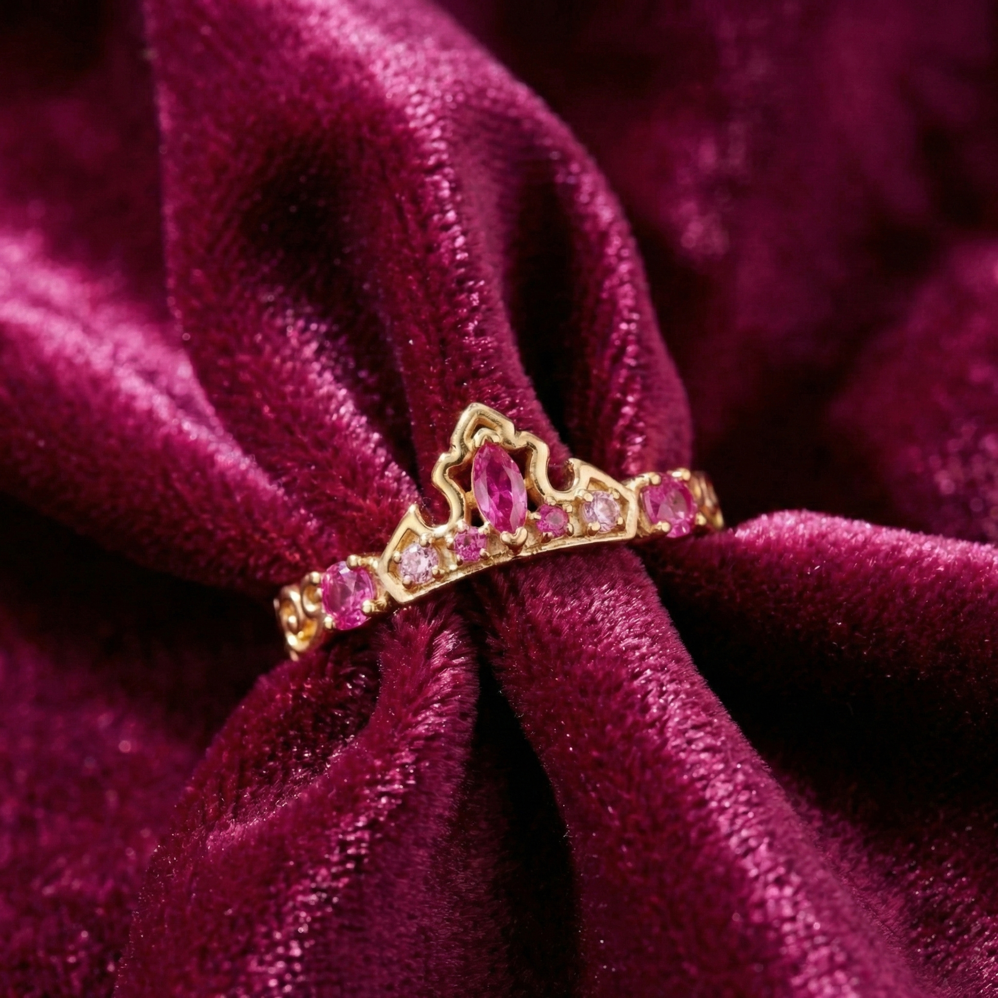 Aurora Inspired Crown Ring