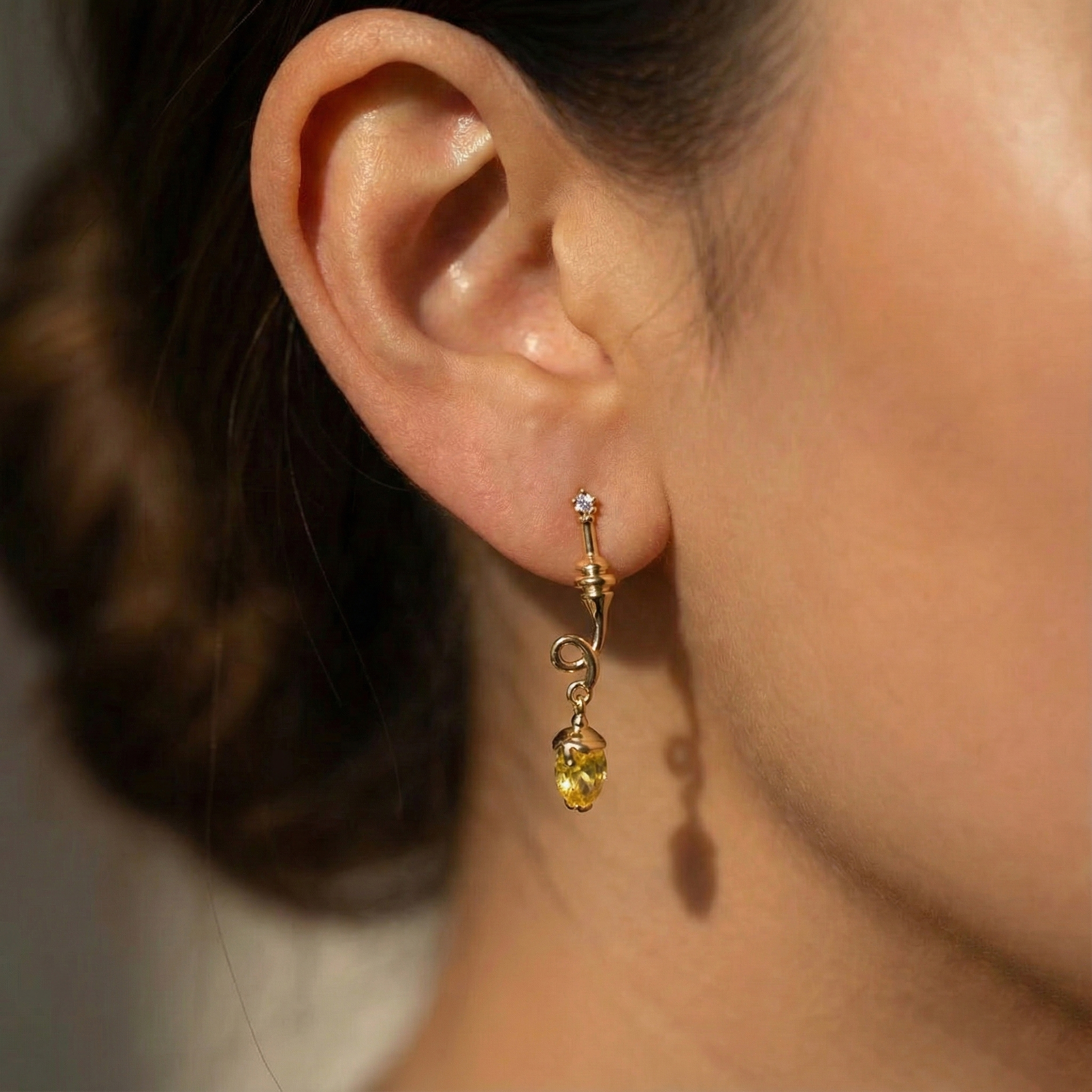 Sweet Honey Pot & Dipper Earrings