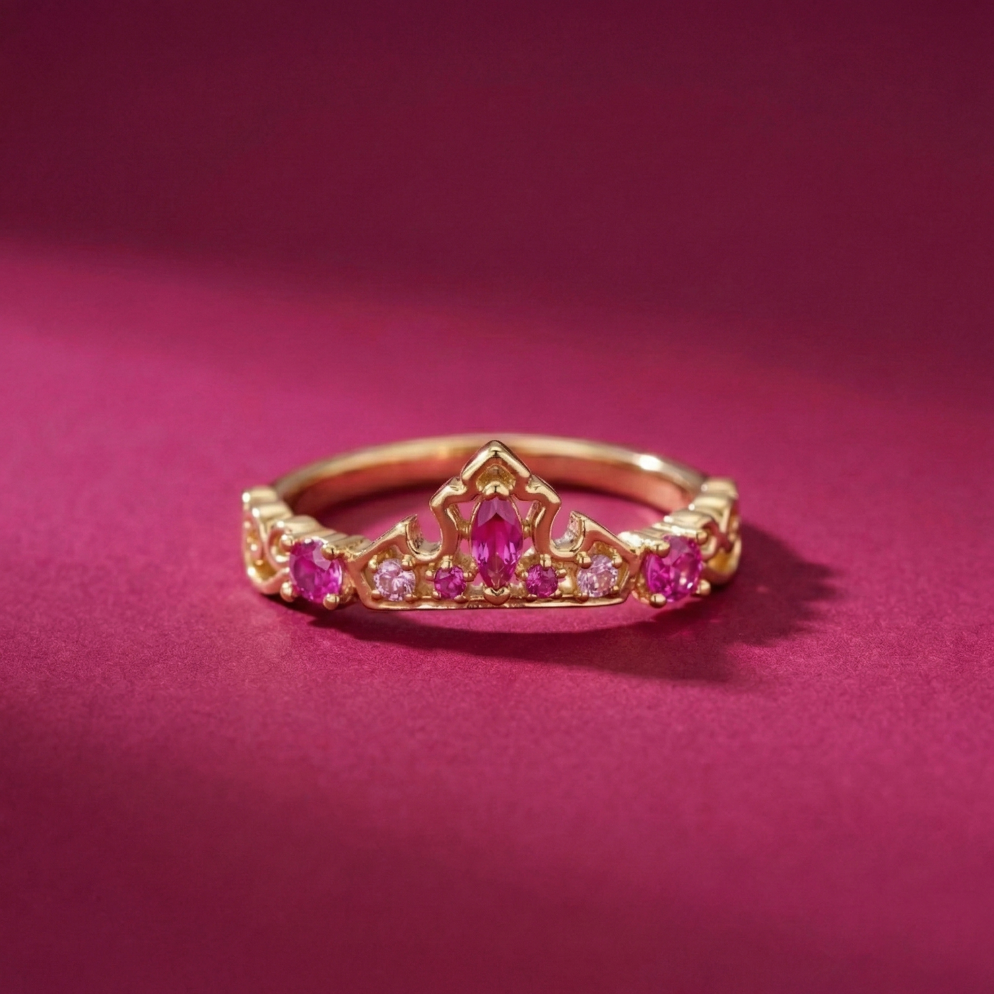 Aurora Inspired Crown Ring