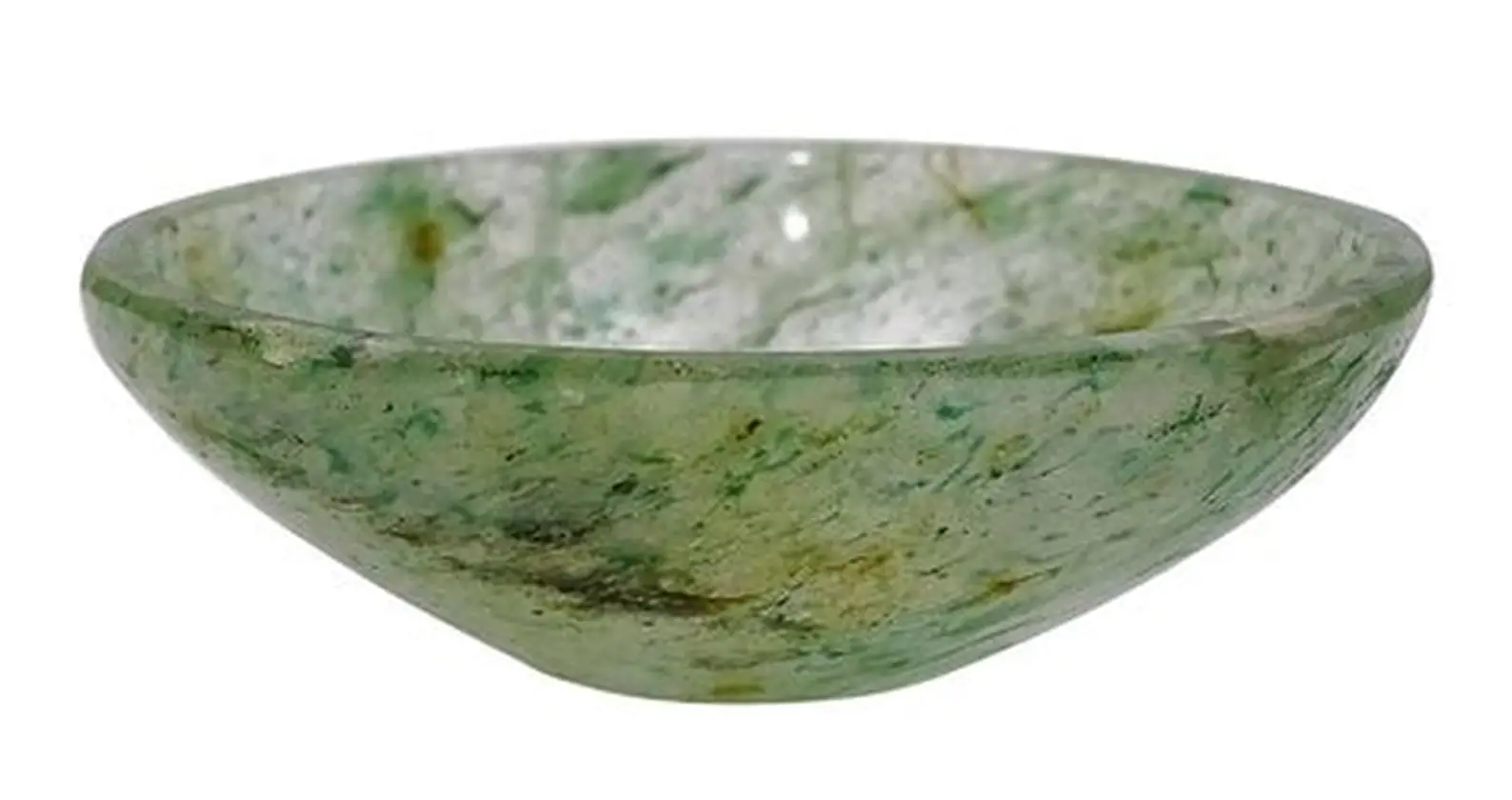 Smooth green jade bowl