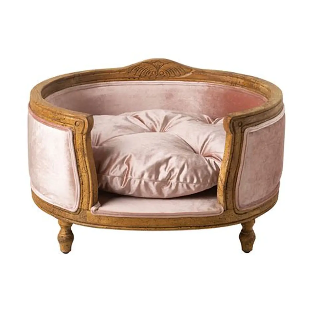 Pink silk bed