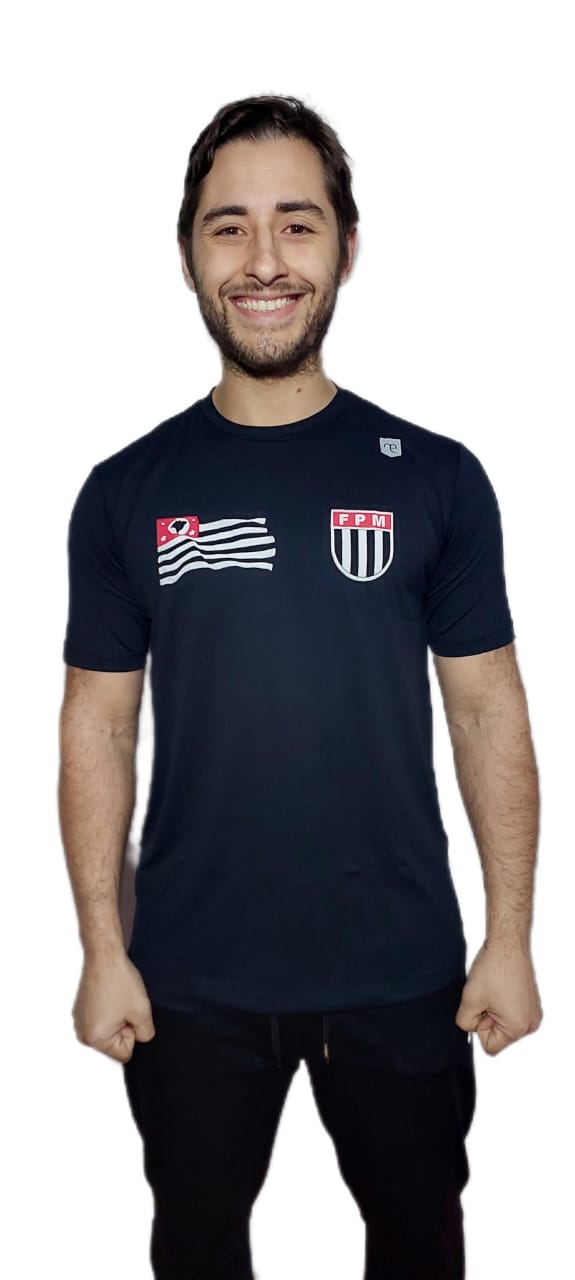 Camiseta Preta FPM São Paulo