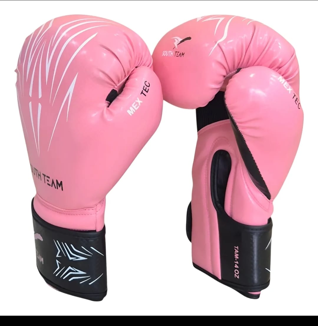 Luva de Boxe Rosa 14oz 16oz 