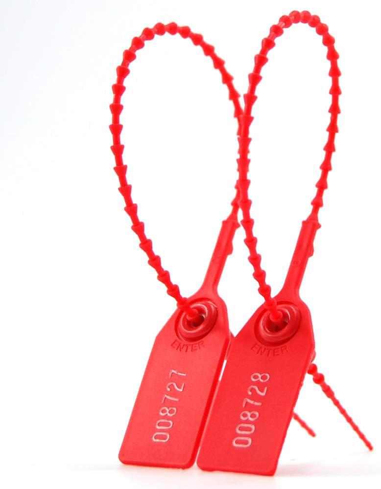 Safety seal tag red pack of 200 pcs