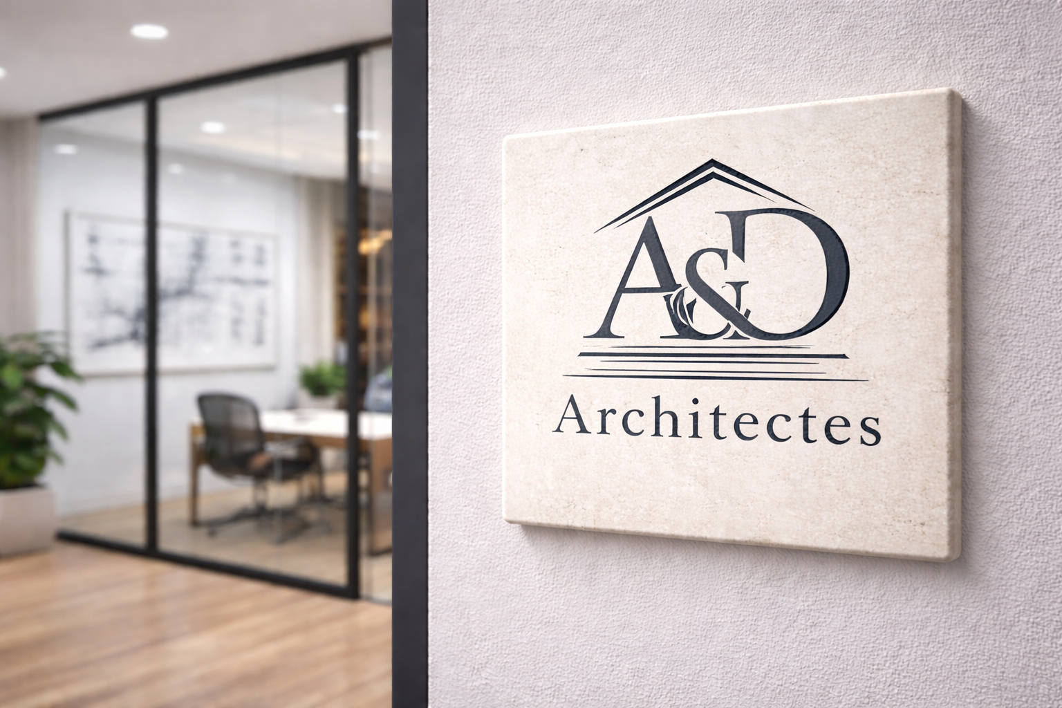 Numéro de maison personnalisé en faïence gravée