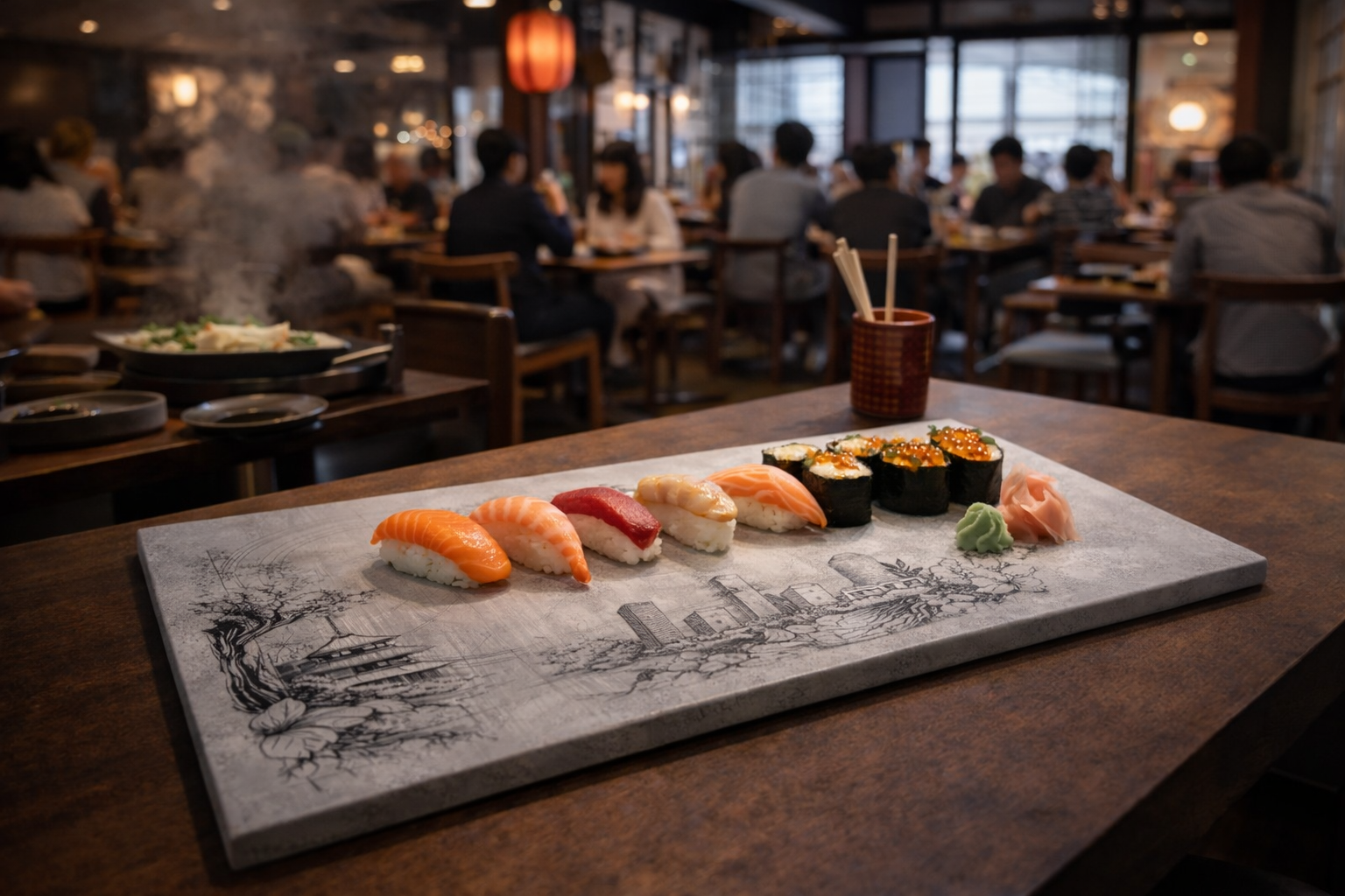 Plateau apéritif et décoratif personnalisé