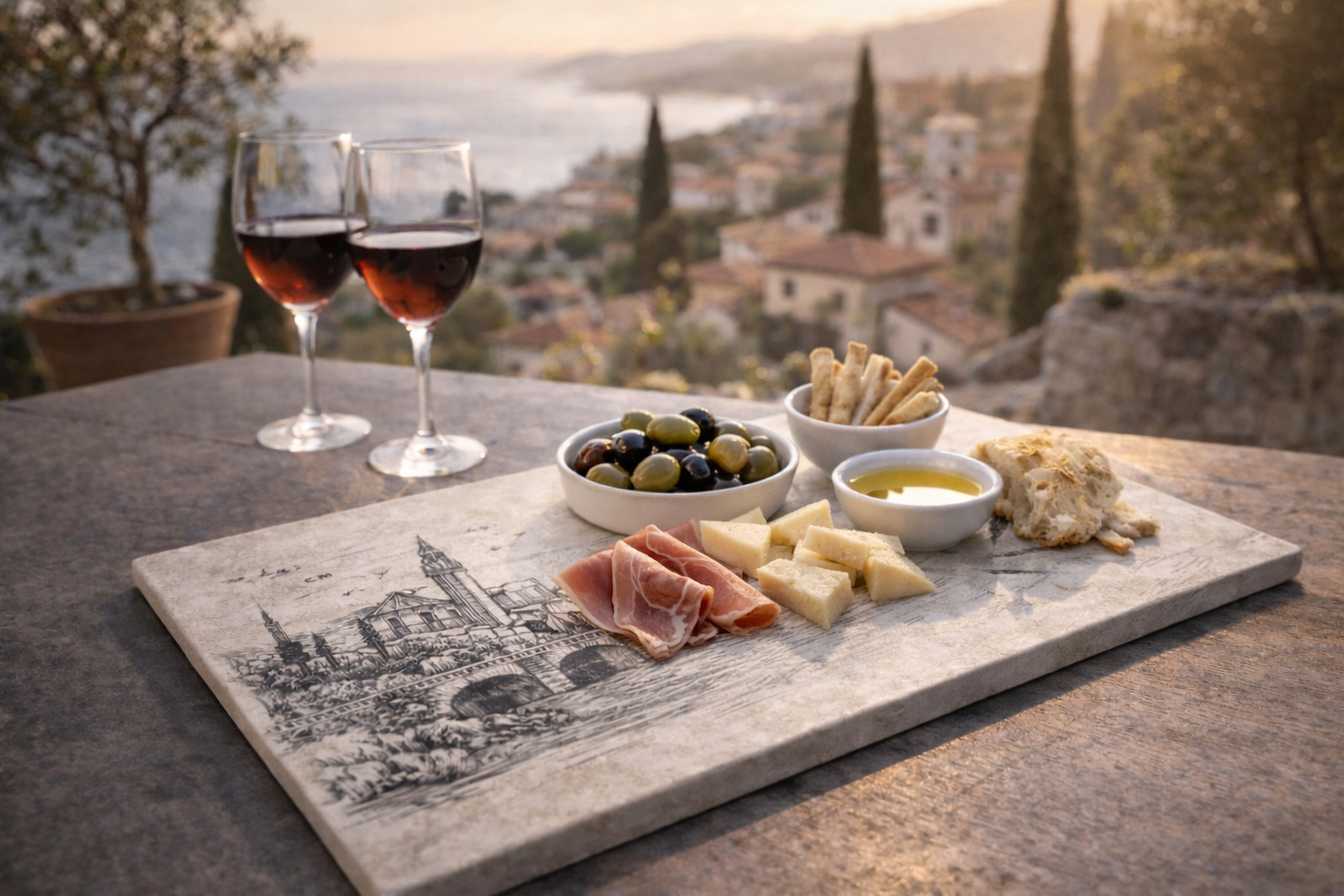 Plateau apéritif et décoratif personnalisé