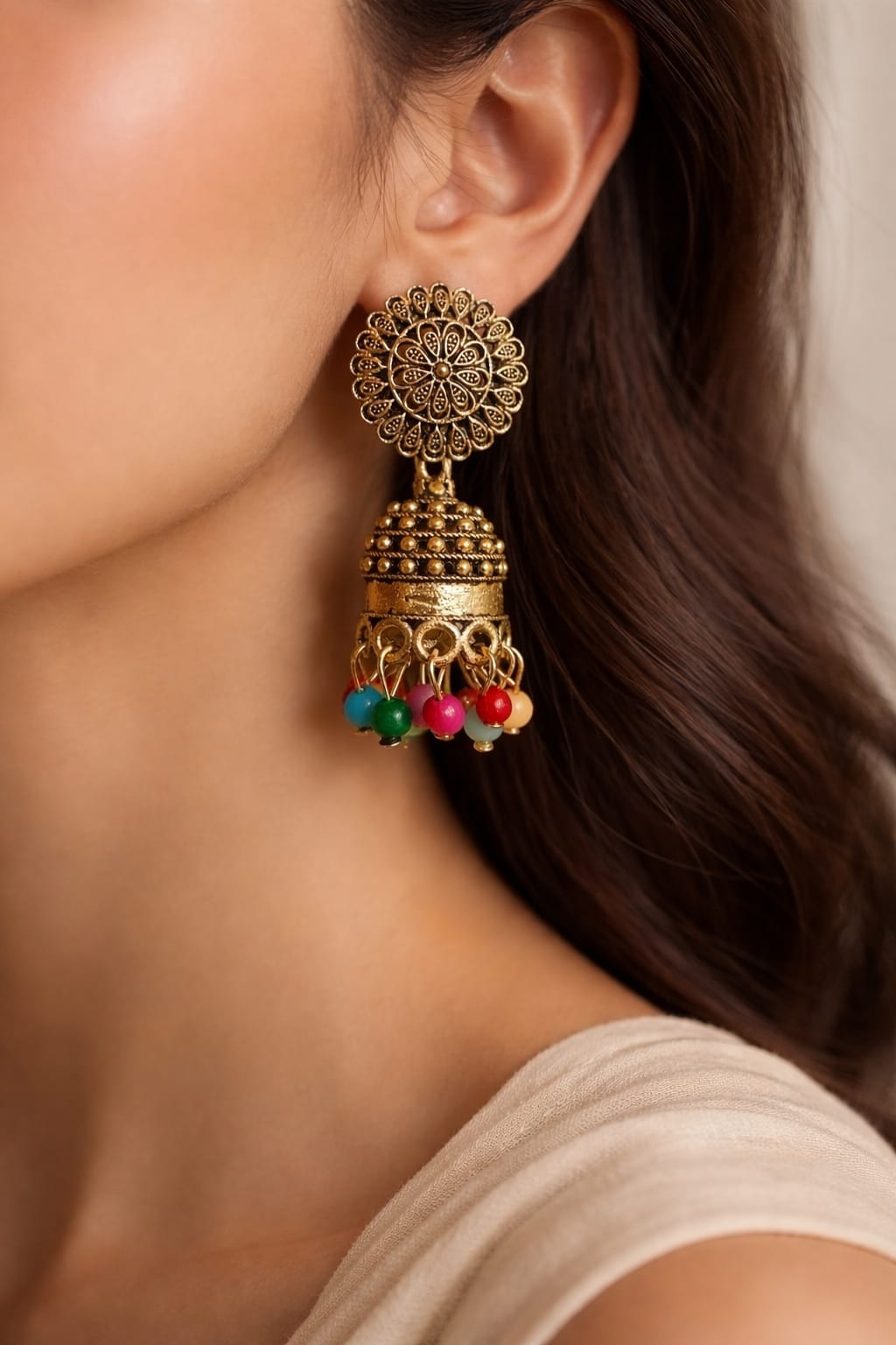Traditional Jhumka Earrings
