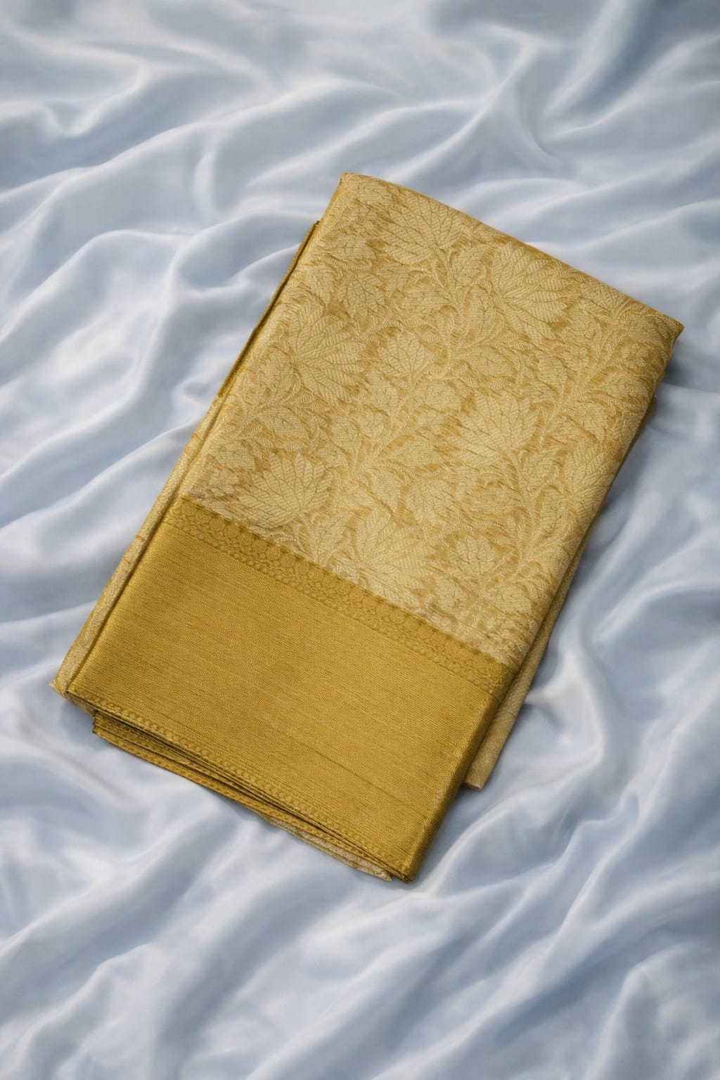 Elegant Golden Tissue Silk Saree