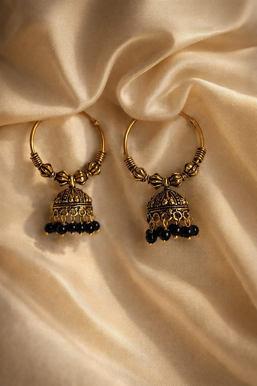 Gold hoop - Jhumka Earrings