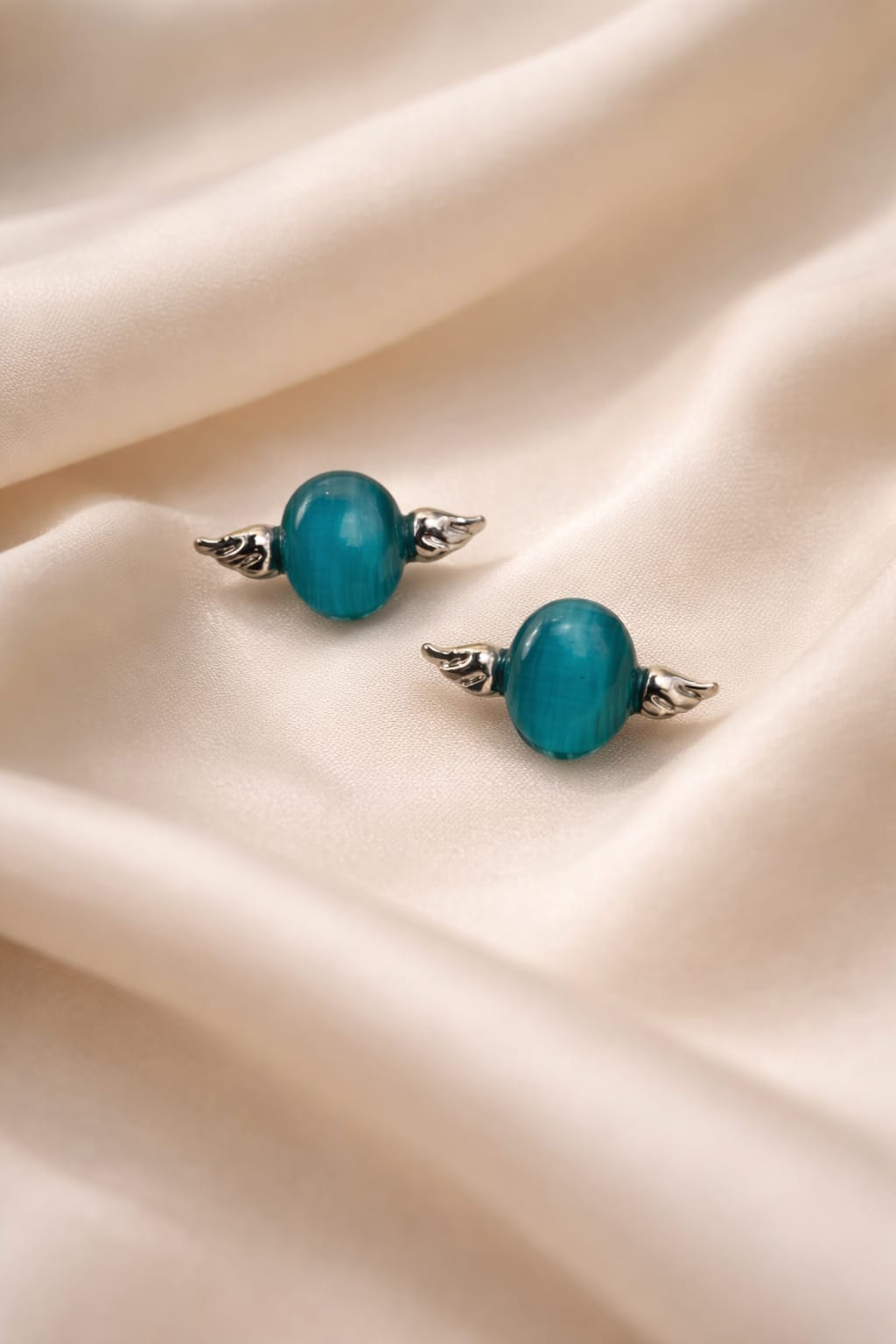 Turquoise Stone Stud Earrings