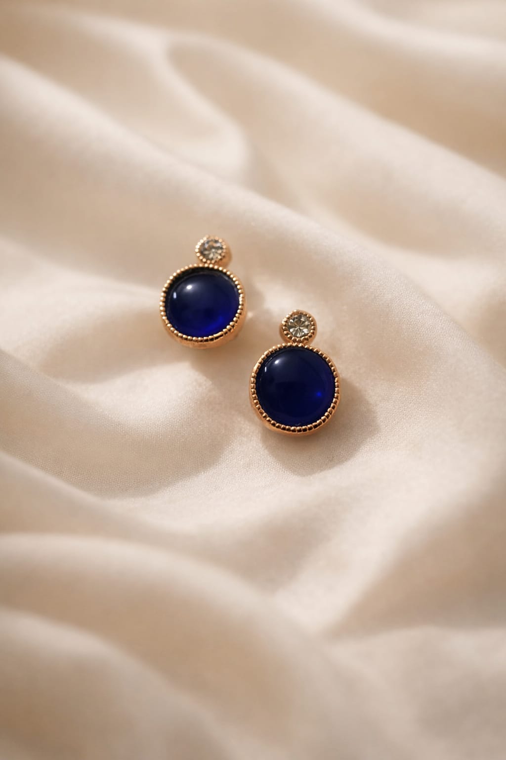 Elegant Blue Gemstone Stud