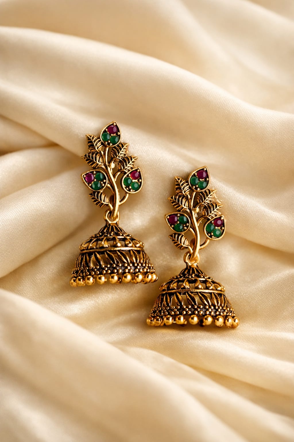 Traditional Gold Jhumka Earring