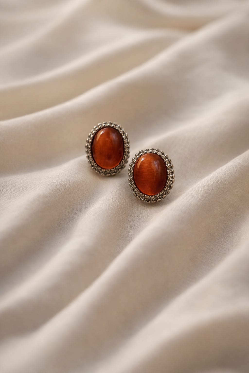 Stone Stud Earrings