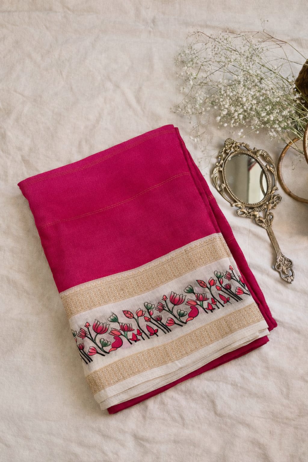 Soft Pink MARSH MELON Sarees 