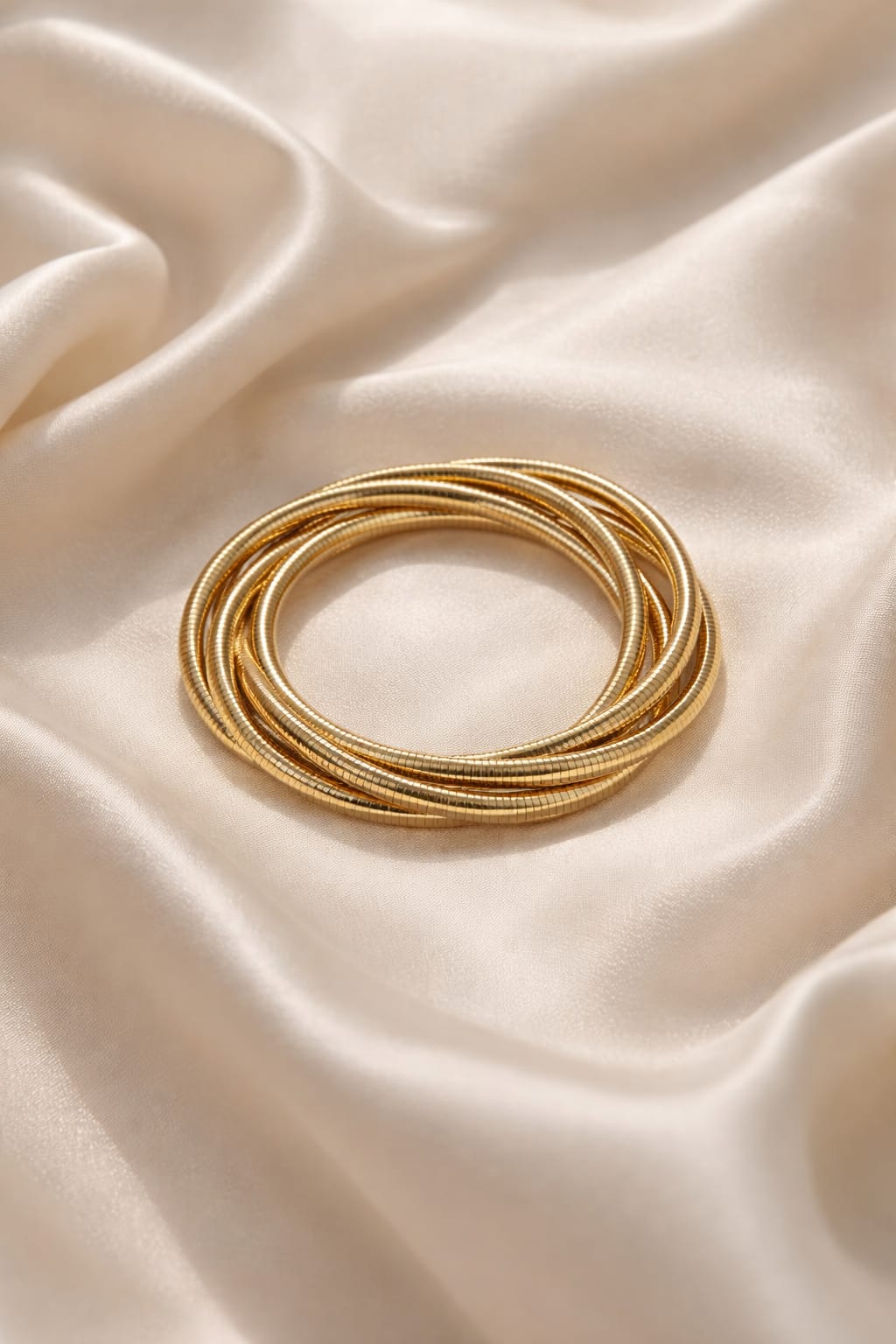 Golden Flex Coil Bracelet