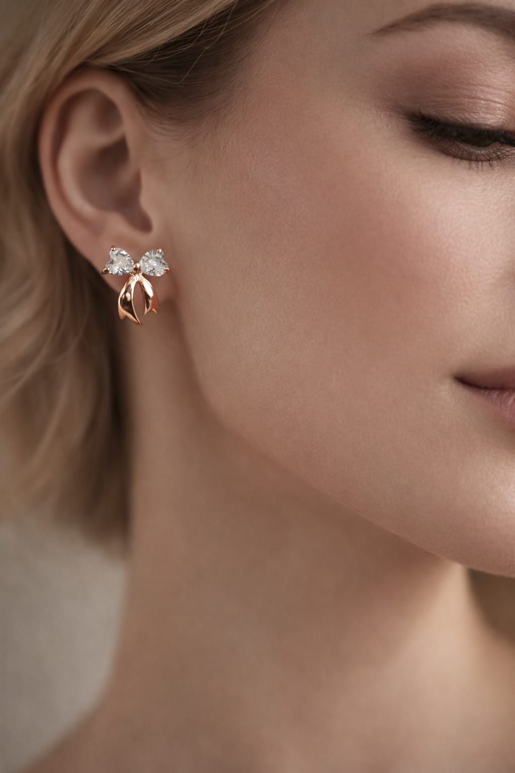 Elegant Bow-Shaped Stud