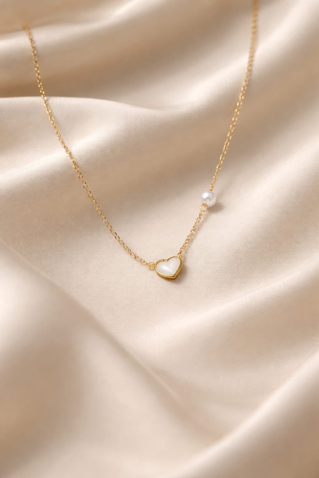Gold Heart Pendant Necklace