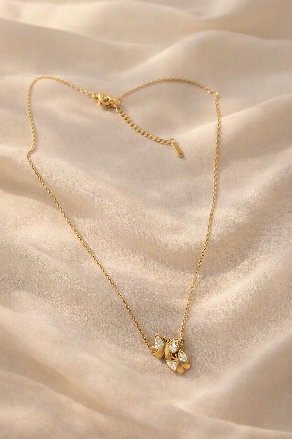 Elegant Butterfly Gold Pendant