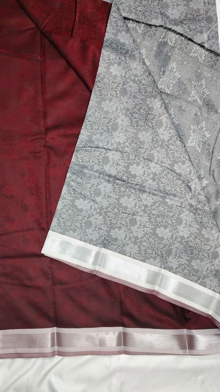 Maroon Traditional Silk Saree