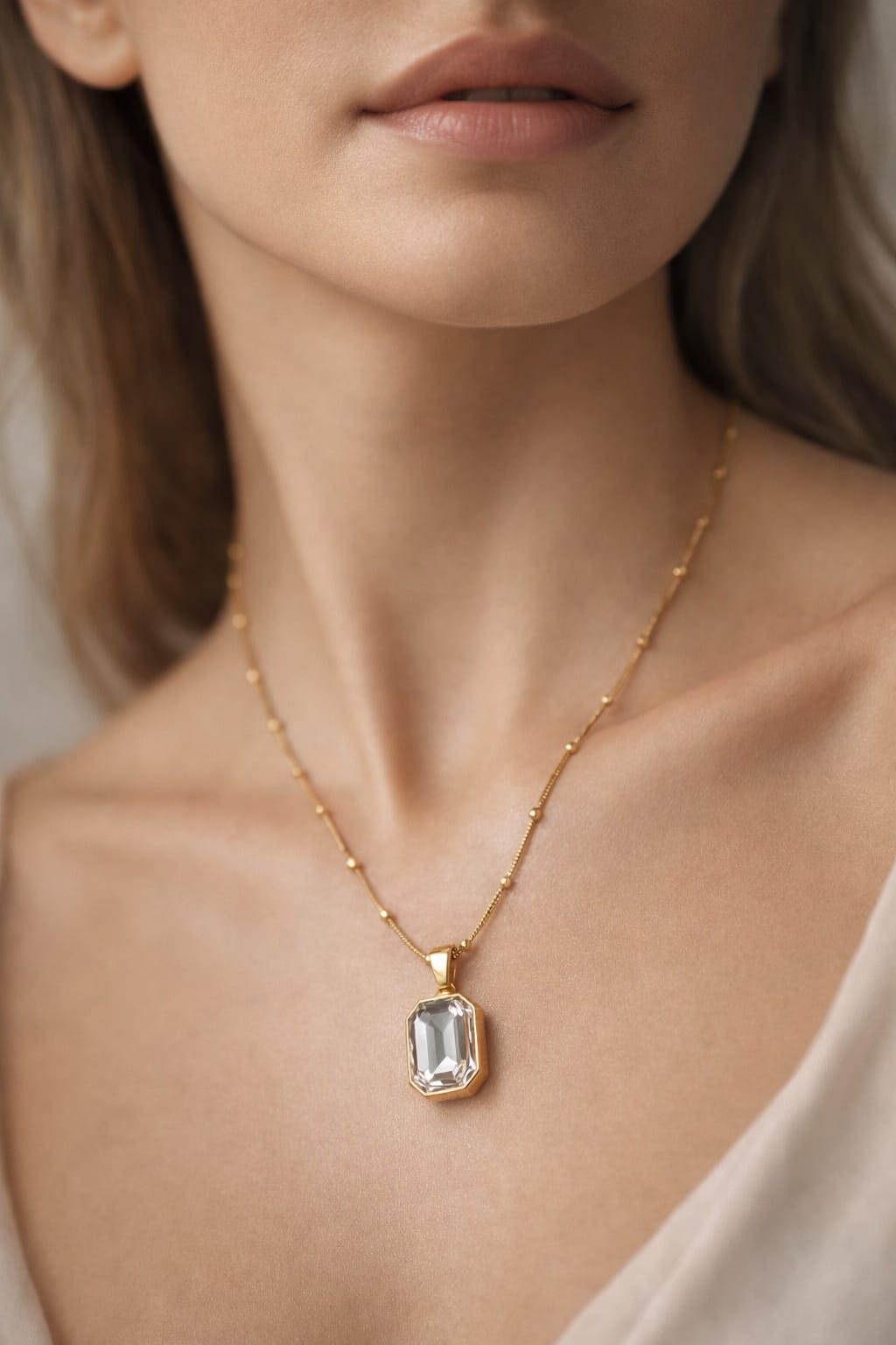 Elegant Gold Pendant Necklace