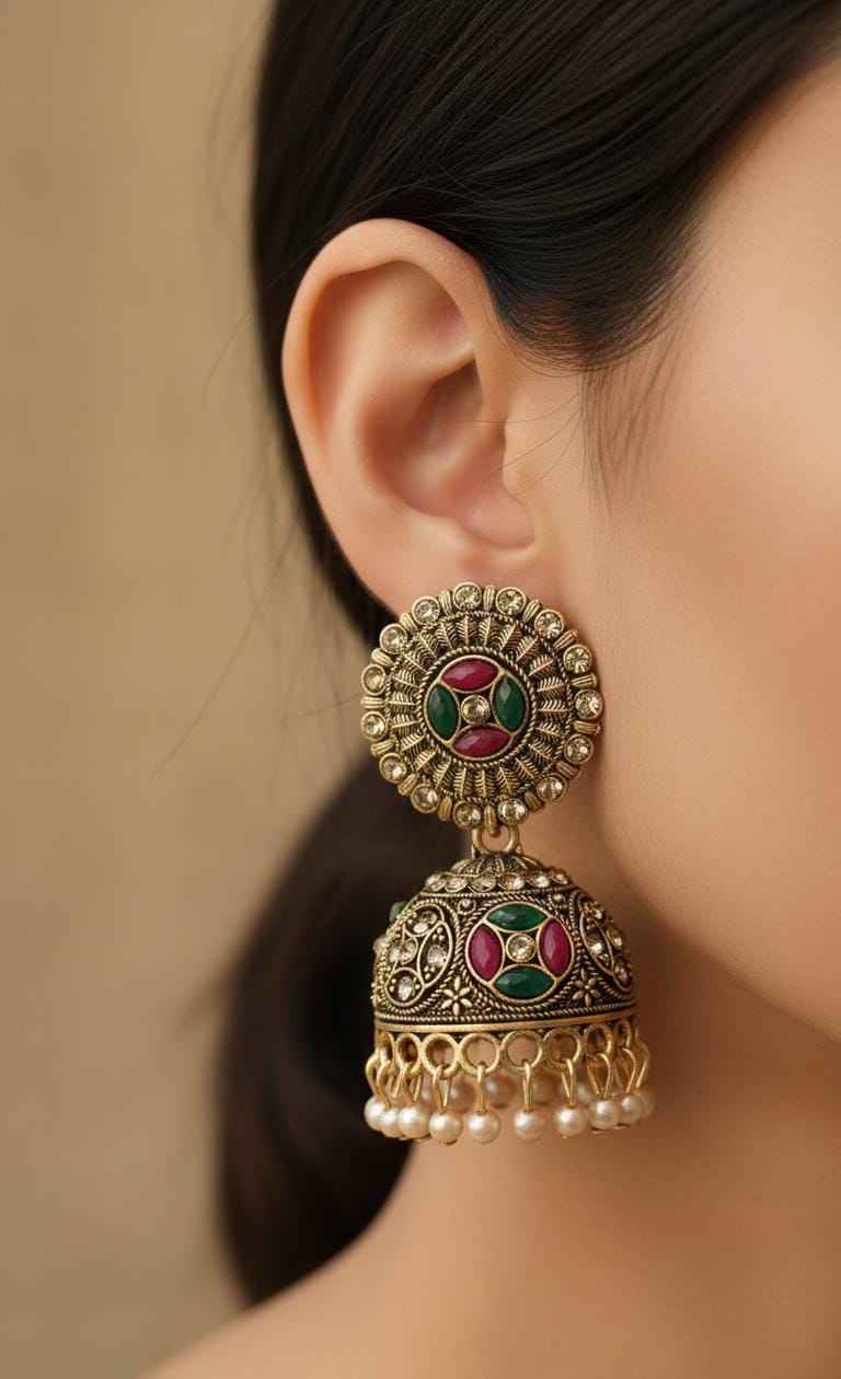 Traditional Jhumka Earrings