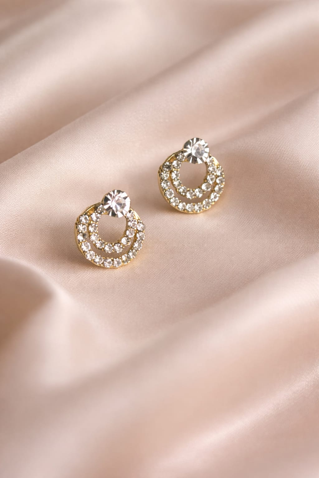 Elegant Crystal Hoop Earrings
